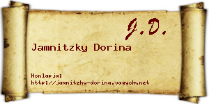 Jamnitzky Dorina névjegykártya