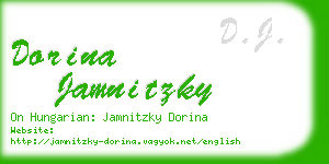dorina jamnitzky business card